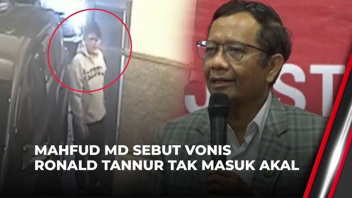 Mahfud Md Vonis Bebas Ronald Tannur Tidak Masuk Akal